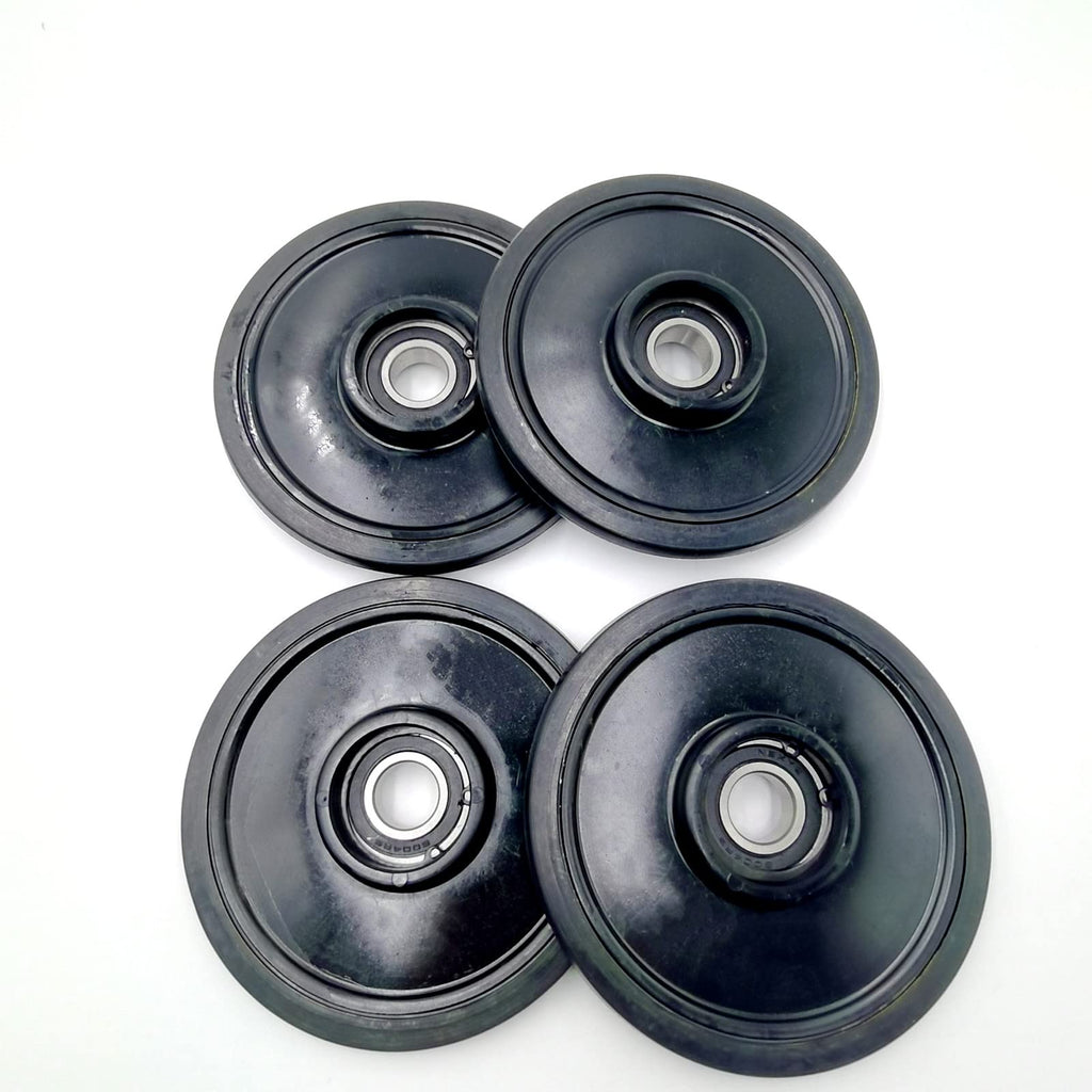 Brgmax 4 X Idler Wheel With Bearing Black 5.63Inch X 20Mm Snowmobile Parts Shocks Suspension Fits For Arctic Cat 1604-837 3604-0