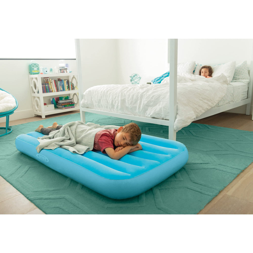 Intex 66803Ep Cozy Kidz Inflatable Airbed: Fiber-Tech - Velvety Soft Surface - Carry Bag Included - Color May Vary - 34.5'' X 62