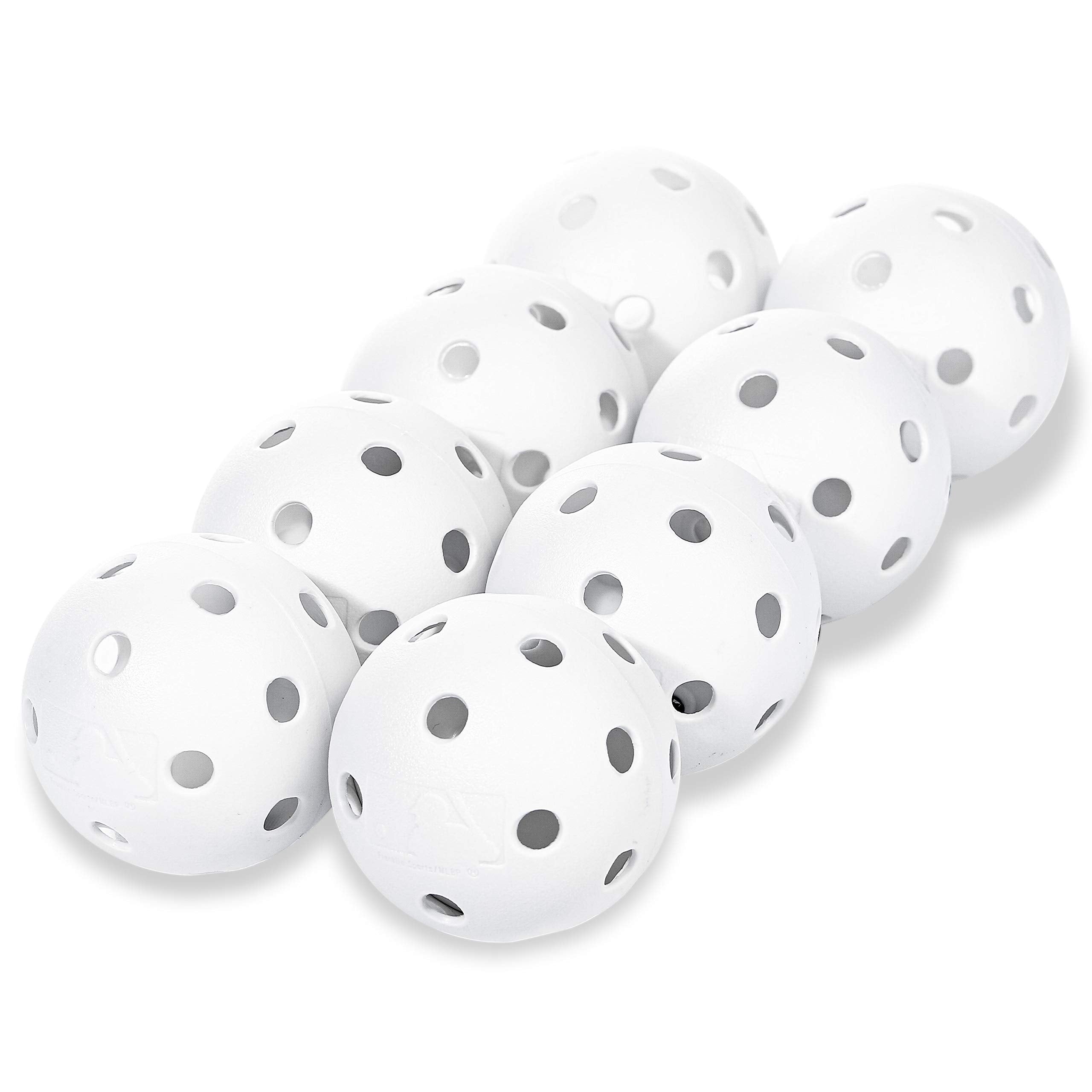 Franklin Sports Plastic Baseballs - Mlb - Includes 8 Balls For Batting Practice Or Backyard Baseball Play - Replacement Balls - 