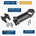 Triwonder 7 Degree 31.8 Bike Stem Bicycle Handlebar Stem Riser Bar Clamp For Mountain Bike Road Bike Bmx Mtb 110Mm