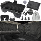 Tallew 12 Pcs Car Air Mattress Back Seat Inflatable Bed Suv Car Camping Backseat Truck Air Mattress Curtain Divider Window Shade