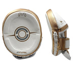 Rival Boxing Rpm100 Professional Punch Mitts - Pre-Curved Ergonomic Design, Angled Hook And Loop Wrist Strap, And Soft Inner Lin