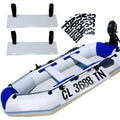 Movbudy 2 Pack Boat Registration Number Plate, Registration Sticker Plate with 16 Sheets Black Numbers and Letters Stickers, Whi