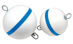 Taylor Made Products 22170, Sur-Moor Traditional Boat Mooring Buoy, Blue Stripe, 12 Inch, White