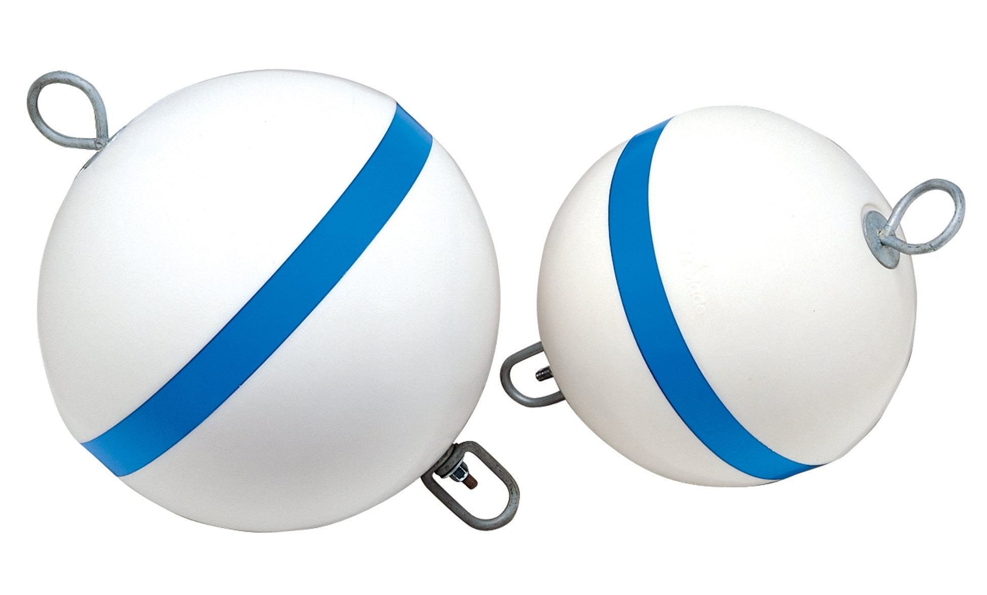Taylor Made Products 22170, Sur-Moor Traditional Boat Mooring Buoy, Blue Stripe, 12 Inch, White