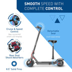 Hiboy Electric Scooter, 8.5 Tires, Up to 17 Miles Range, 350W Motor & 19 MPH Portable Foldable Commuting Electric Scooter for Ad