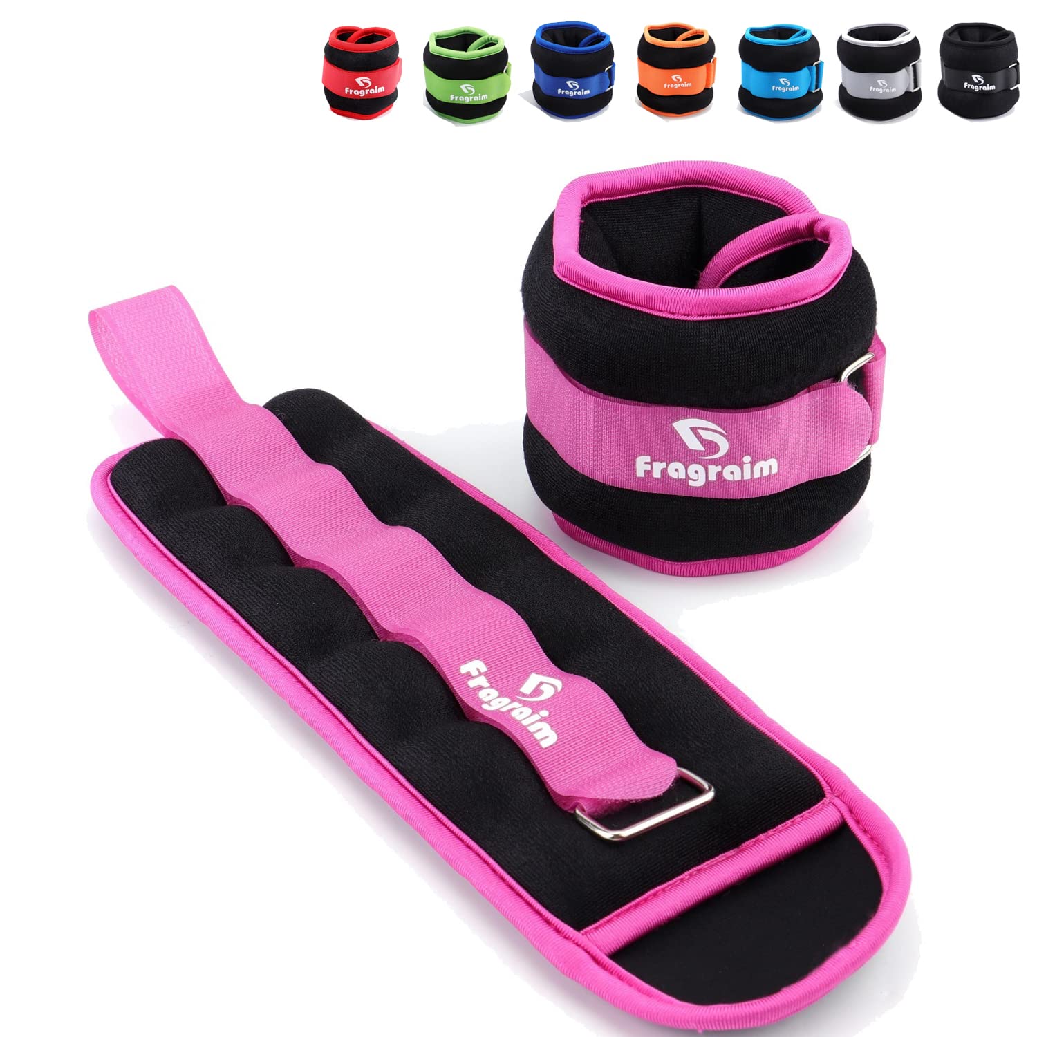 Ankle Weights For Women, Men And Kids - 1.5 Lbs X 2 Strength Training Wrist/Leg/Arm Weight With Adjustable Strap For Jogging, Gy