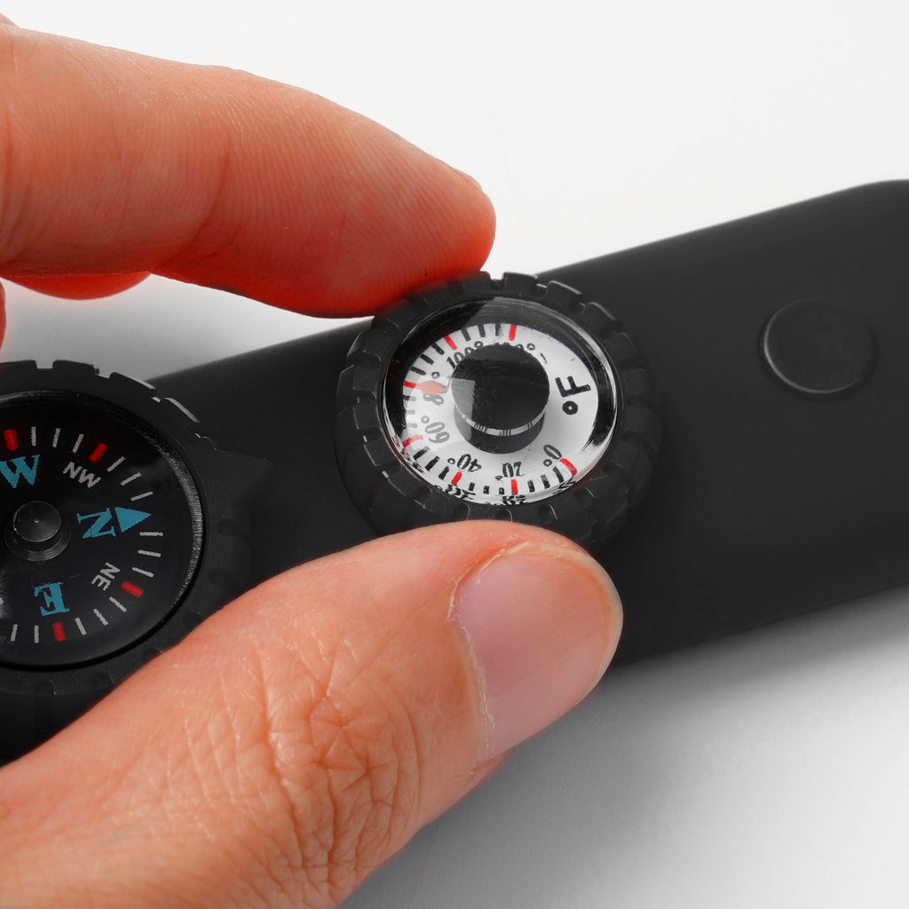 Emergency Survival Safety Whistle,Whistle For Kids With Lanyard,Compass,Thermometer,Ideal For Kayaking, Boating, Hiking, Camping