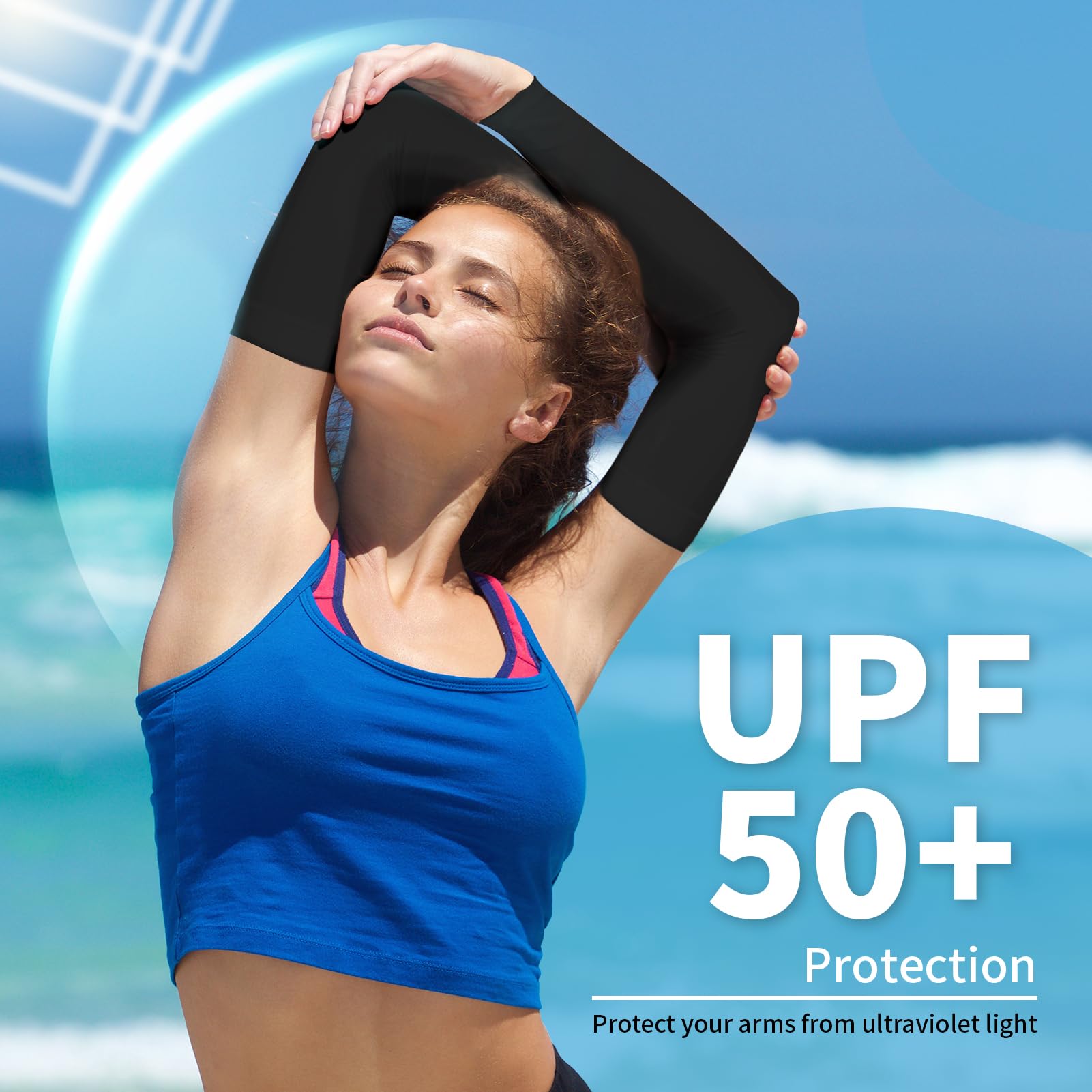 Yeslife 4 Pairs Uv Sun Protection Arm Sleeves For Men & Women, Upf 50 Sports Sleeve, Sleeves To Cover Arms