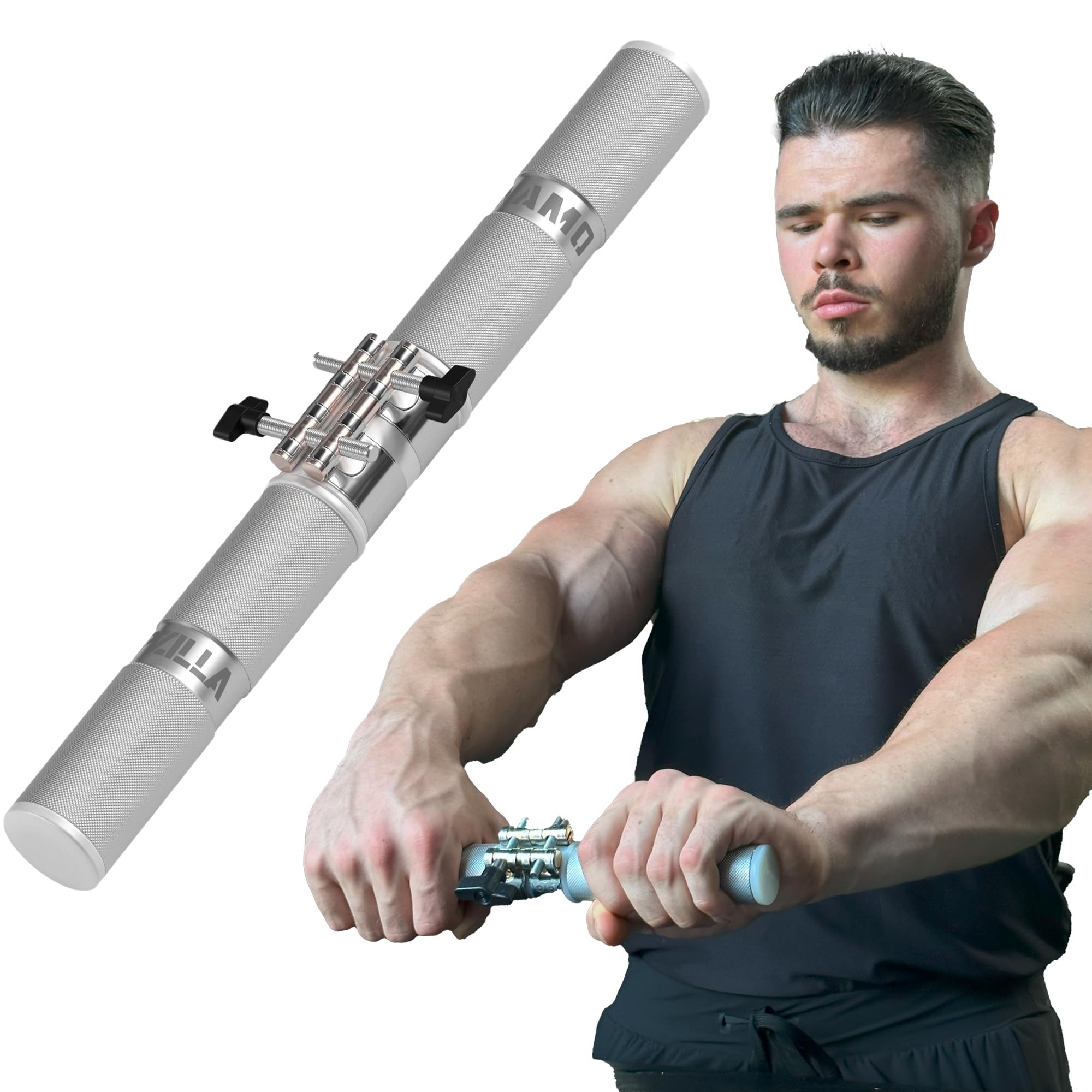 GRIPZILLA Dynamo Forearm Strengthener and Wrist, Comfortable Grip and a Durable Design Roller Perfect for Men and Women - Ideal 