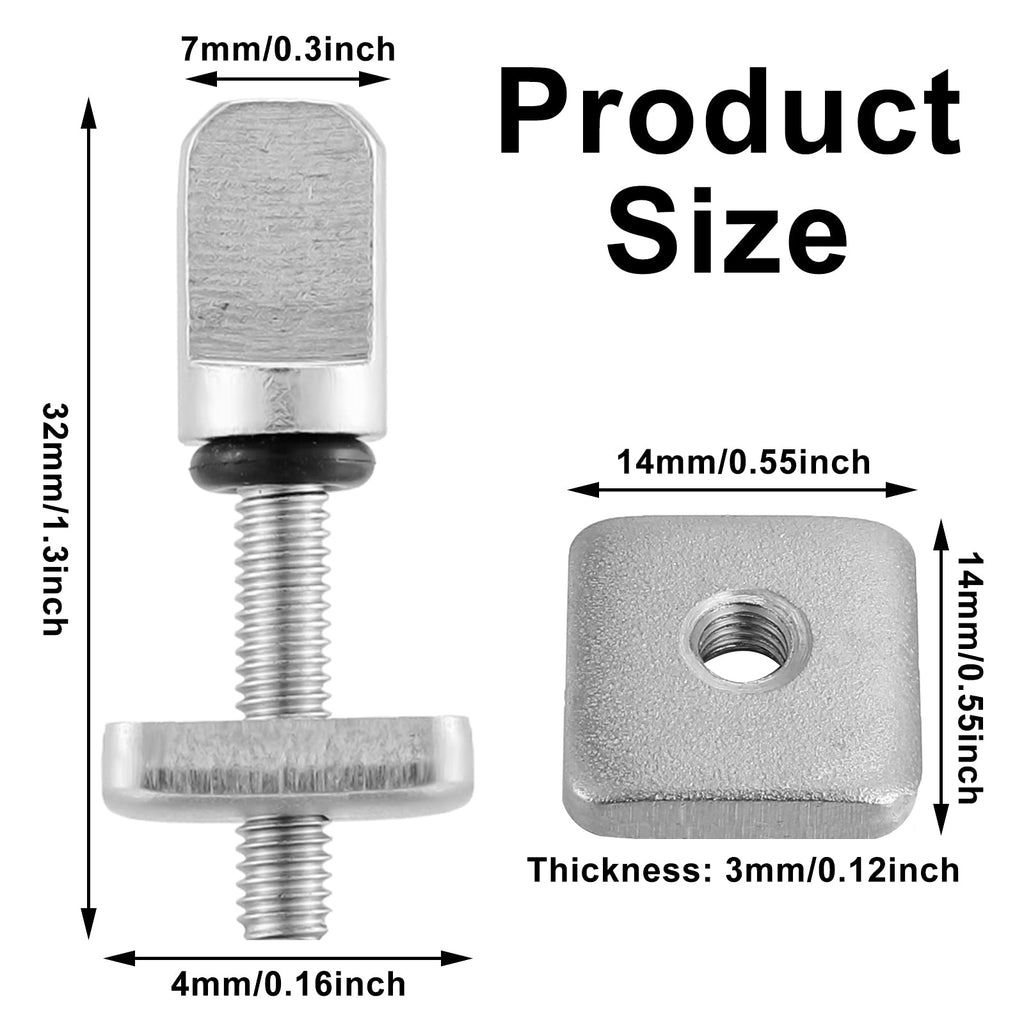 Ferraycle 6 Pieces Surfing Accessories No Tool Stainless Steel Fin Screw Thumb Fin Screw For Men Women Surfboard Surf Longboard