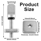 Ferraycle 6 Pieces Surfing Accessories No Tool Stainless Steel Fin Screw Thumb Fin Screw For Men Women Surfboard Surf Longboard