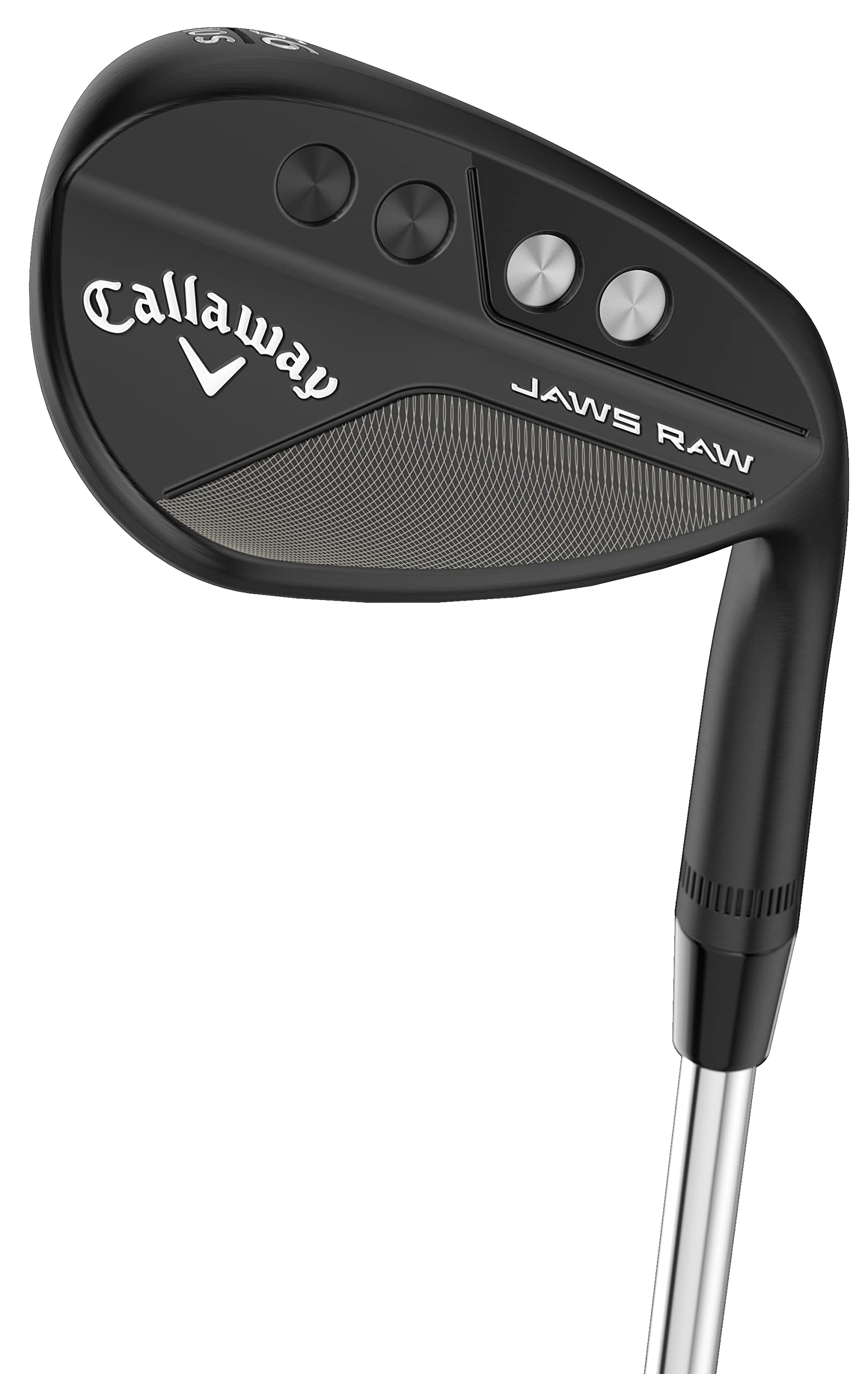 Callaway Jaws RAW Matte Black Lob Wedge, Left Handed, 60-12 (Bounce) W Grind, Steel, S200 (Stiff), Standard