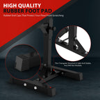 F2C Max Load 550Lbs Pair Of Adjustable 40''-66'' Squat Rack Sturdy Steel Squat Barbell Free Bench Press Stands Gym/Home Gym Port