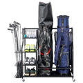 Mythinglogic Golf Storage Garage Organizer,Golf Bag Storage Stand And Other Golfing Equipment Rack,Extra Large Design For Golf C