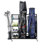 Mythinglogic Golf Storage Garage Organizer,Golf Bag Storage Stand And Other Golfing Equipment Rack,Extra Large Design For Golf C