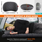 Hikenture Camping Pillow, Inflatable Air Pillow With Removable Cover, Backpacking Pillow For Sleeping, Ultralight Blow Up Pillow