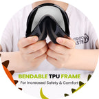 Outdoormaster Kids Ski Goggles - Helmet Compatible Snow Goggles For Boys & Girls With 100% Uv Protection - Vlt 10.1%