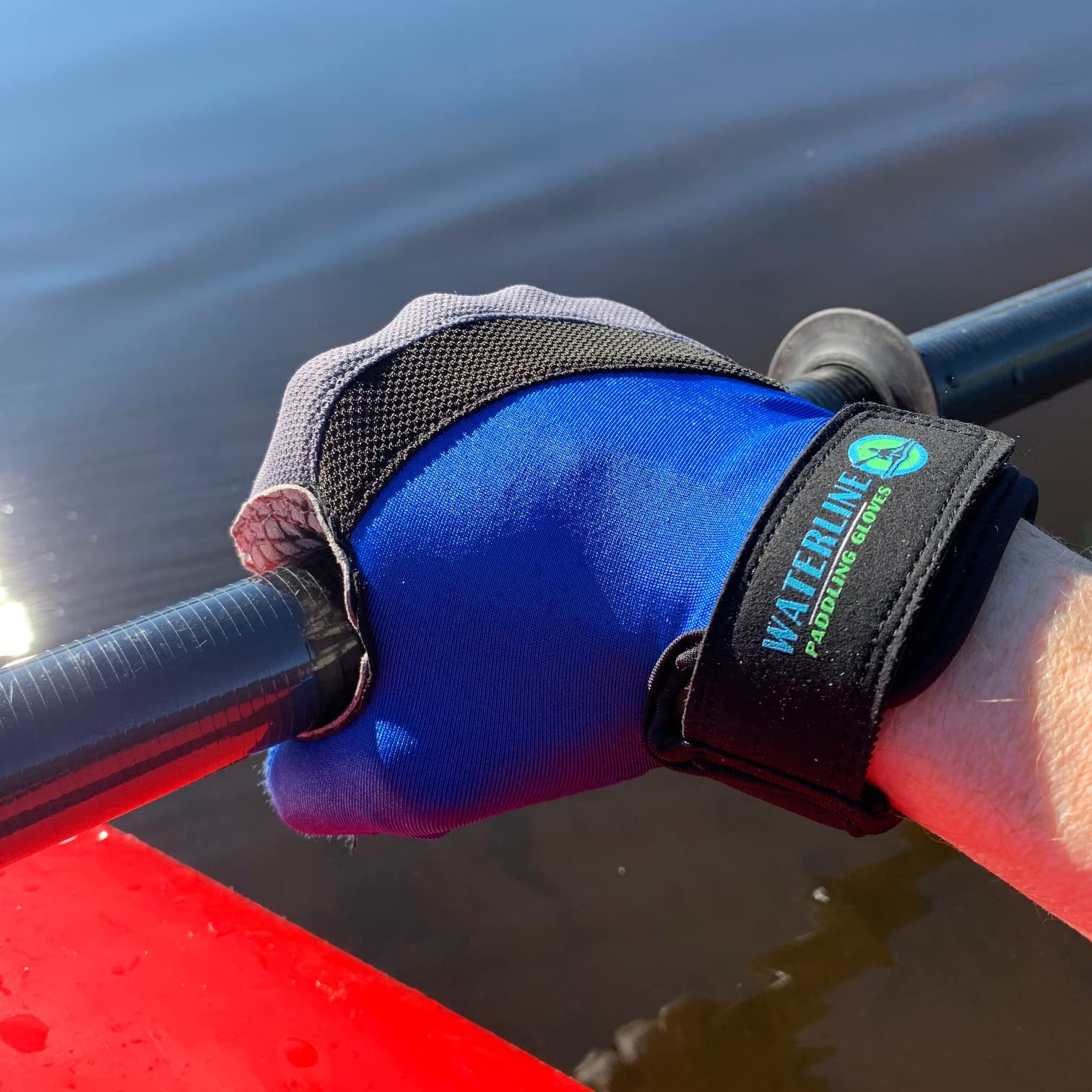 Waterline Half Finger Paddling Gloves For Kayaks, Canoes And Sup Paddle Boards (Small)