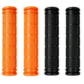 Kasteco 2 Pairs Bicycle Handle Bar Grips Mushroom Grips for BMX/Road Mountain Bikes (Black and Orange)