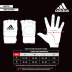 Adidas Mma Gloves - Grappling Hook & Loop Training Gloves - For Men & Women Gloves With Open Palm - For Mma, Boxing, Kickboxing,