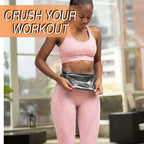 huiming Sauna Suit Waist Trimmer for Women Waist Trainer sweat band for stomach Belt Lower Belly Plus Size (Silvery, XXL/3XL)
