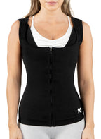 Kewlioo Women'S Heat Trapping Zipper Sweat Enhancing Vest - Comfortable Sauna Suit Shirt Jacket Vest - Sweat Compression Top Sha