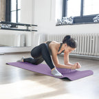 Balancefrom Goyoga 7-Piece Set - Include Yoga Mat With Carrying Strap, 2 Yoga Blocks, Hand Towel And Knee Pad (Purple, 1/2''-Thi
