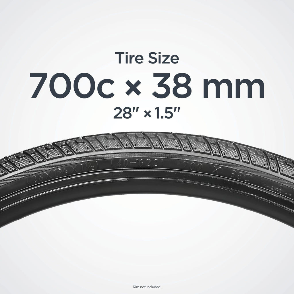 Schwinn Replacement Bike Tire, Hybrid Bike Tire, Combination Tread For Paved Roads And Trail Rides, 700C X 38Mm