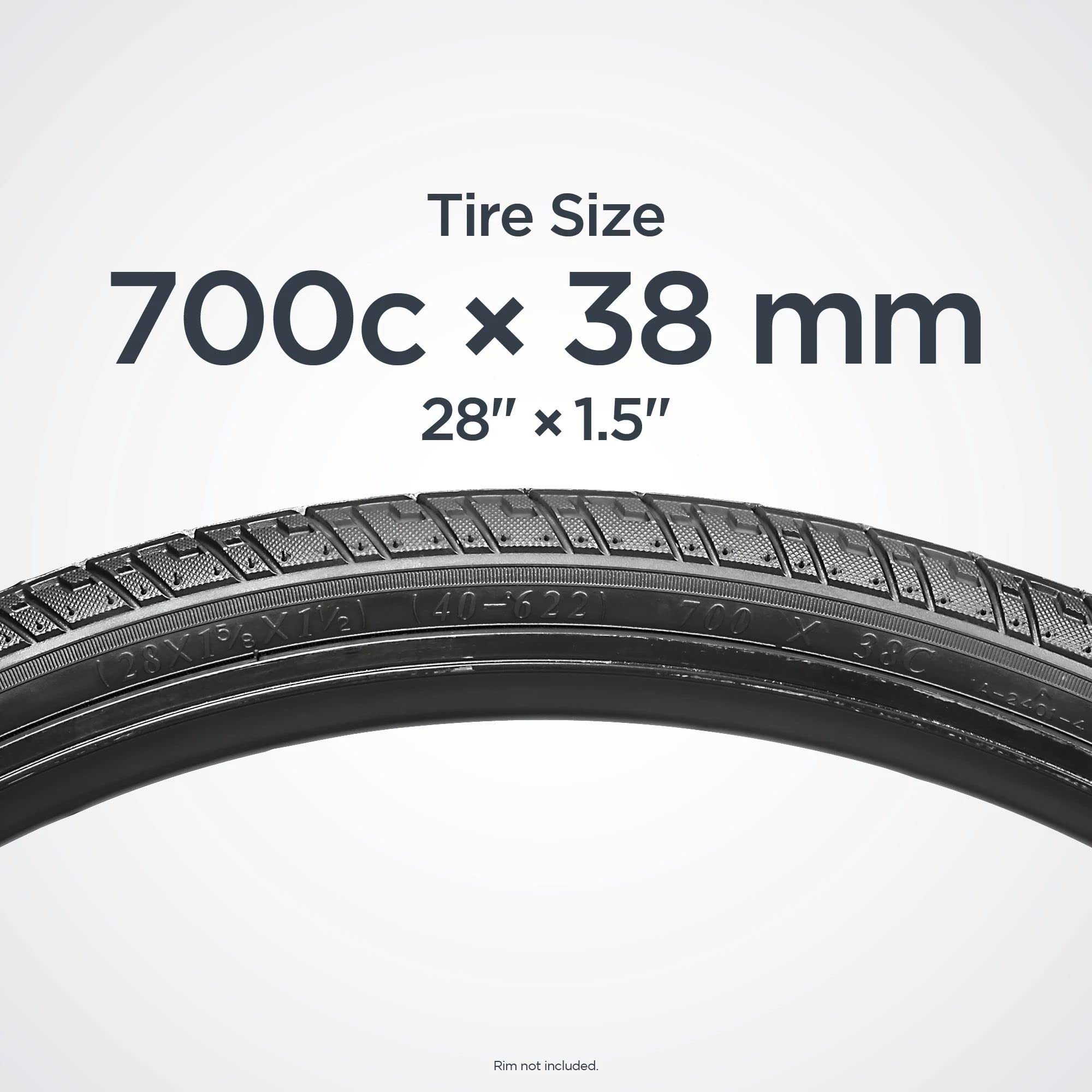 Schwinn Replacement Bike Tire, Hybrid Bike Tire, Combination Tread For Paved Roads And Trail Rides, 700C X 38Mm