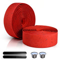 CLUTUTJL EVA Bike Handlebar Tapes, Red EVA Bicycle Handlebar Tape with High Stain Resistance Surface, Shock Absorbing Bike Grip 