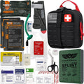 EVERLIT Advanced Trauma Kit, CAT GEN-7 Tourniquet, TCCC Compliant, Mil-Spec Nylon Laser Cut Pouch with 36 Splint, Military Comba