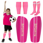 Soccer Shin Guards Toddler And Kids, Shin Pads Set With Shin Sleeves And Long Soccer Socks For Age 2-4 Boys And Girls, Lightweig