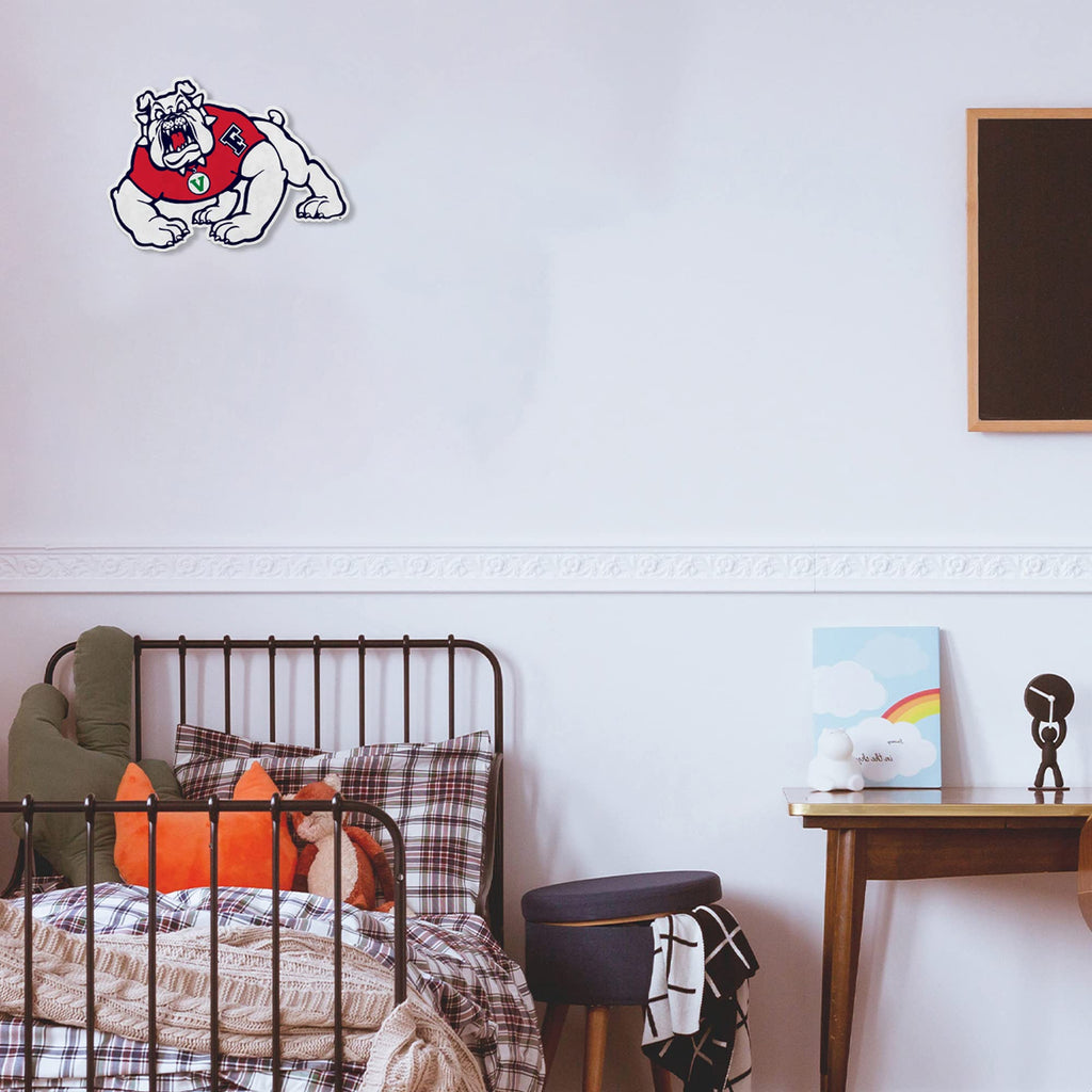 Rico Industries Ncaa Fresno State Bulldogs Mascot Shape Cut Pennant - Home And Living Room D  Cor - Soft Felt Ez To Hang