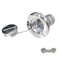 NRC&XRC New Casting 2(50mm) Boat Fuel Deck Fill/Filler with Keyless Cap Marine Grade316 SS Hardware for Boat Yacht Caravan,RV