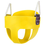 E Everking Everking Heavy Duty High Back Full Bucket Toddler Swing Seat With Coated Swing Chains And Snap Hooks- Swing Set Acces