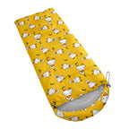 Axolotl Cute Duck Sleeping Bag With Green Leaves For Kids Adults-Lightweight Warm Cold Weather Cartoon Farmhouse Duck Sleeping B