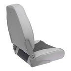 Wise 8Wd588Pls-664 Standard High Back Boat Seat, Grey/Charcoal