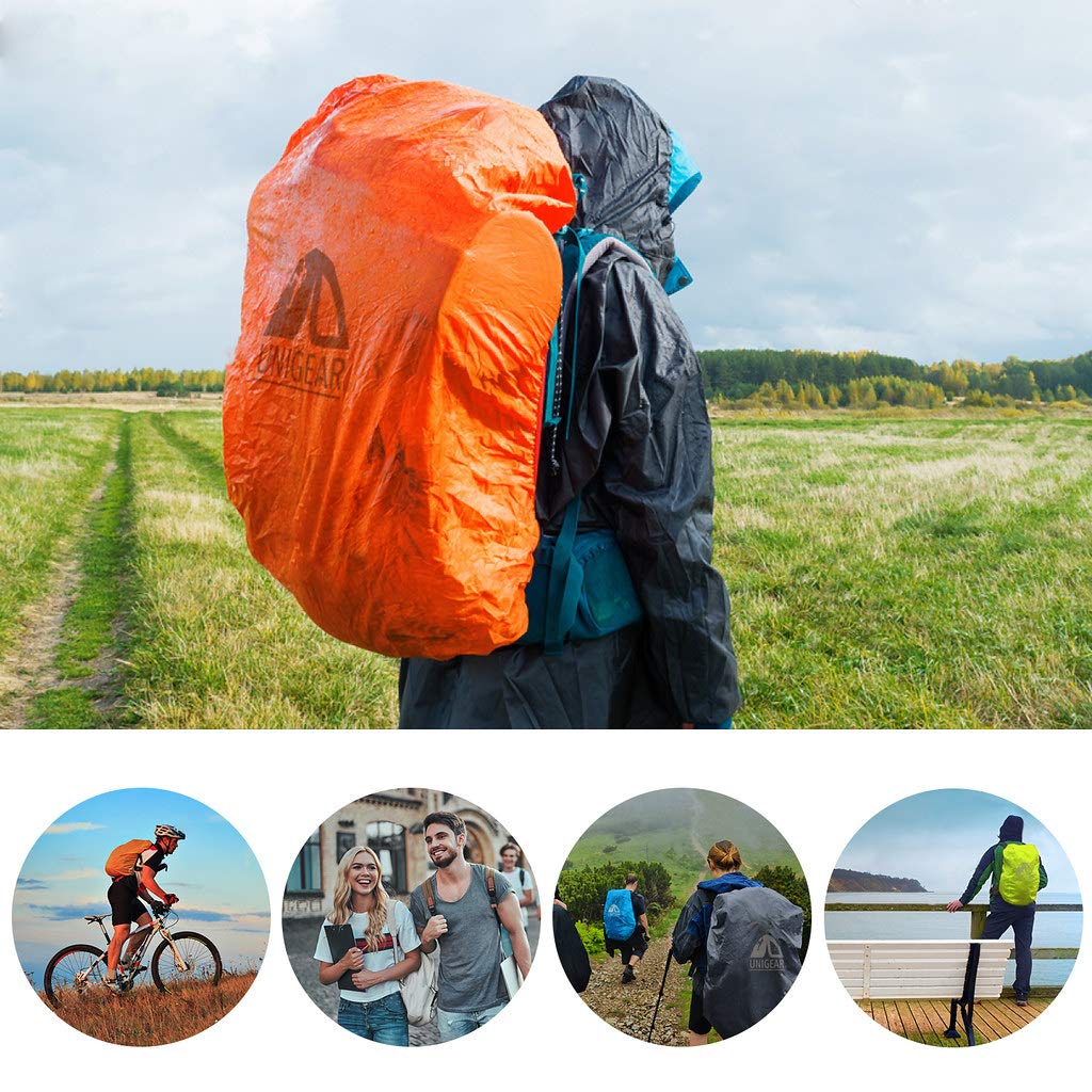 Unigear Backpack Rain Cover Waterproof Rating 5000Mm Ultraportable And Durable With 2 Anti-Slip Buckle Strap, Integrated Carry P