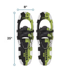 Yukon Charlie'S Sherpa Snowshoe, 8-Inch X 25-Inch