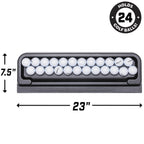 Gosports All-Weather Golf Ball Tray - 24 Ball Capacity - Compatible With All Hitting Mats - Black Or Green