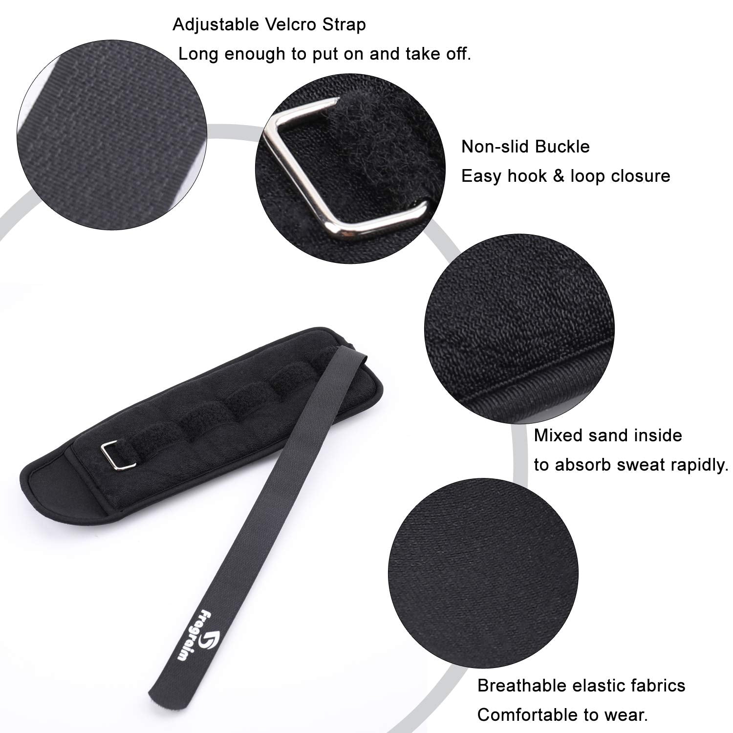 Ankle Weights,   3 Lbs Each (6 Lbs Pair) Wrist Leg Arm Weights For Women, Kids And Men, Comfortable And Soft, Pretty Sturdy, Per