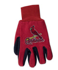 Mlb St. Louis Cardinals Two-Tone Gloves, Red/Blue