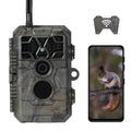 Meidase Trail Camera P80 Pro, WiFi Bluetooth, Super-Low-Light Sensitivity, 120 View Angle, 48MP 1296p Game Camera, No Glow Night