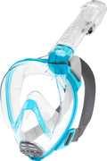 Cressi Baron Junior Full Face Masks, Clear/Aquamarine