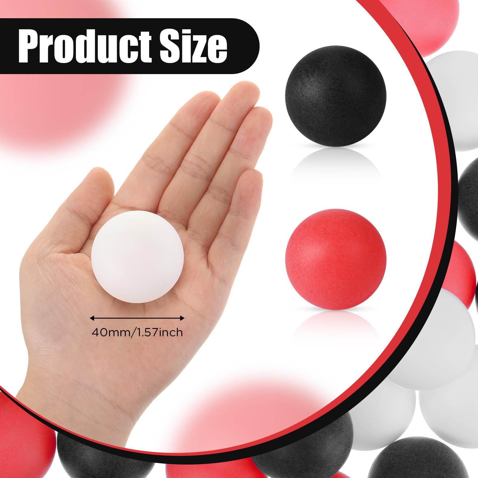 Libima 120 Pieces Colorful Table Tennis Balls Bulk 40 Mm Plastic Balls Home Deco Game Balls Table Tennis For Baby Shower Home De