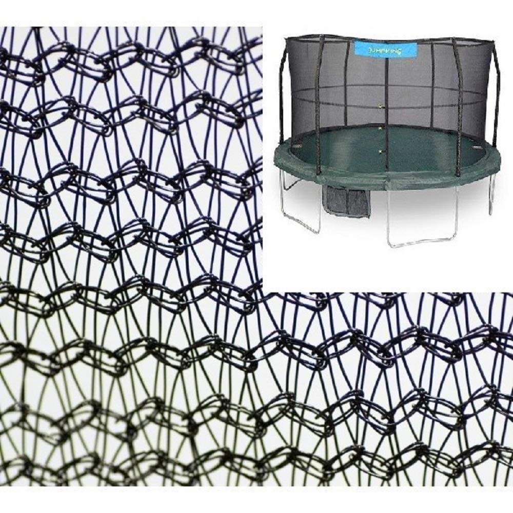 Jumpking 15 Enclosure Net For 6 Poles For 7'''' Springs With Jk Logo, Black