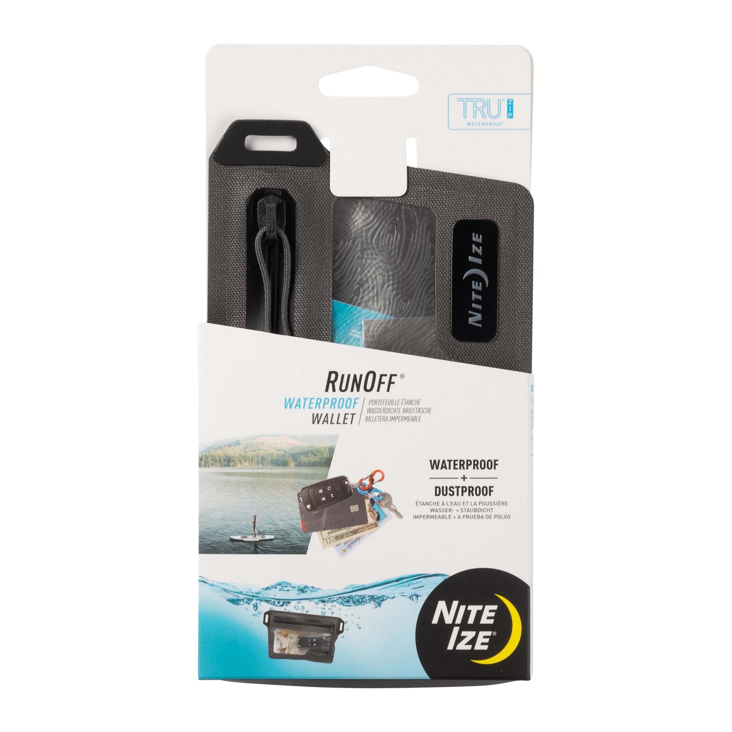 Nite IZE Runoff Waterproof Wallet - Dry Pouch for Tough Trusted Protection - Waterproof Wallet for Beach Trips & Outdoor Activit