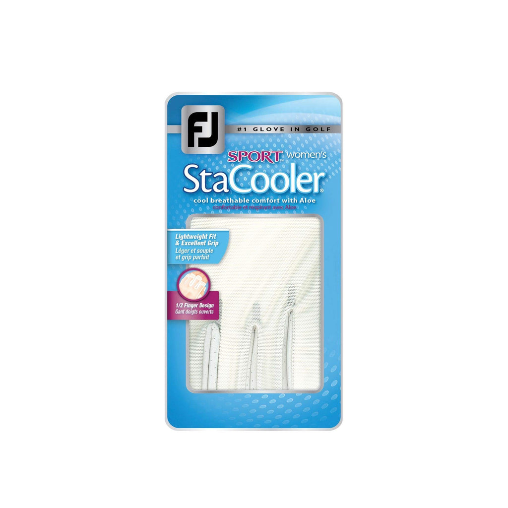 Footjoy Women'S Stacooler Sport Golf Glove, White Medium, Worn On Left Hand