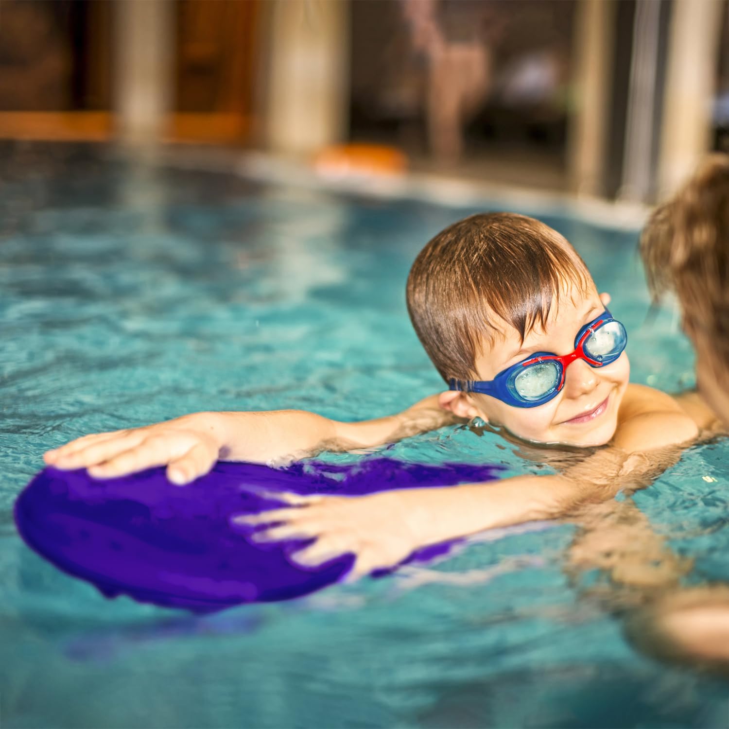 Junior Kickboard Buoy For Youth Children & Toddlers Swimming Aid & Exercise Training Board For Kids To Learn To Swim With Kick B
